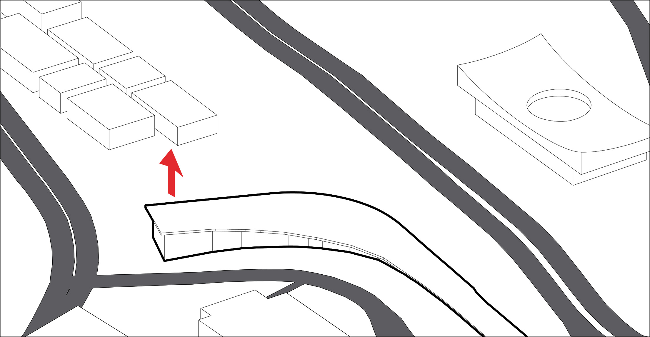 2. Roof fits in with the topography